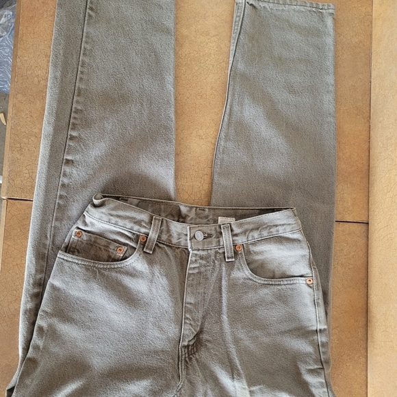 Vintage 90s Levi’s 550 Light Army Green 30x32 Made In USA - Picture 2 of 6